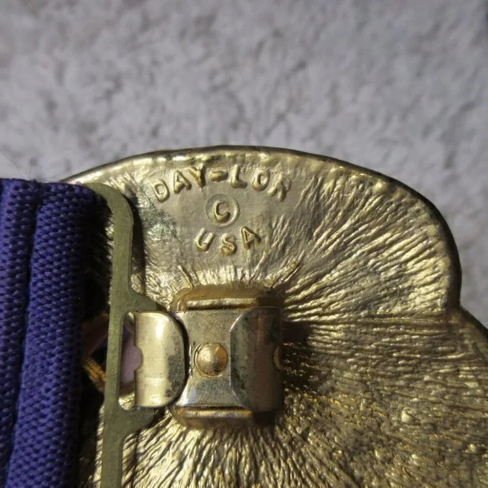 DAY-LOR Black Stretch Belt With Enameled Buckle‎